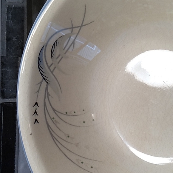 Taylor, Smith & Taylor TST vintage 1940s pottery dinnerware bowls saucers - Picture 2 of 5